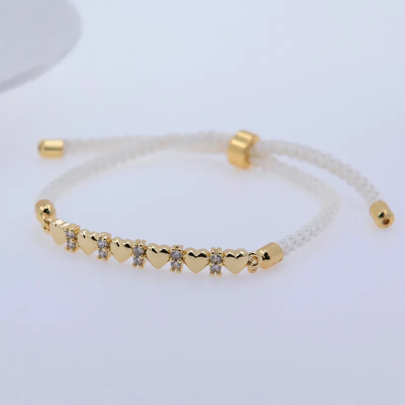 Amélie Retro Heart Beaded Bracelet