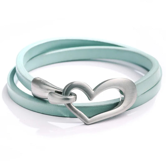 Lovique Twin-Strap Heart Bracelet