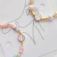 Smiley Vibes Pearl Bracelet