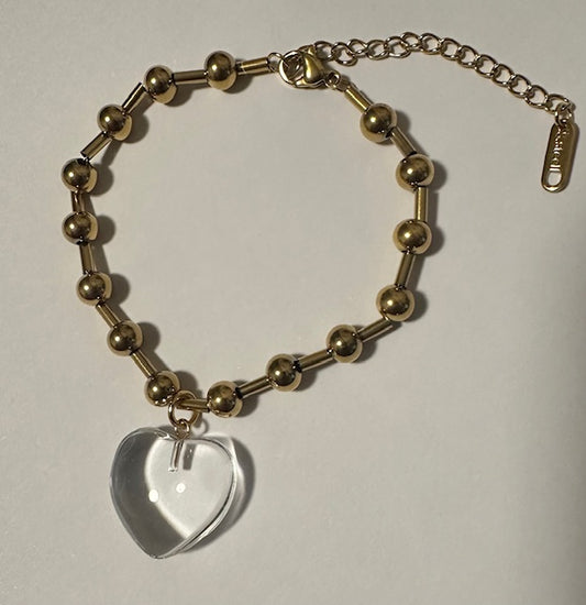 Heartfelt Vibes Ball Chain Bracelet
