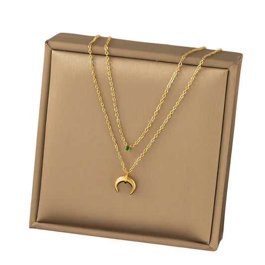 LunaHeart Pendant Necklace