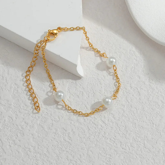 Golden Muse Pearl Bracelet
