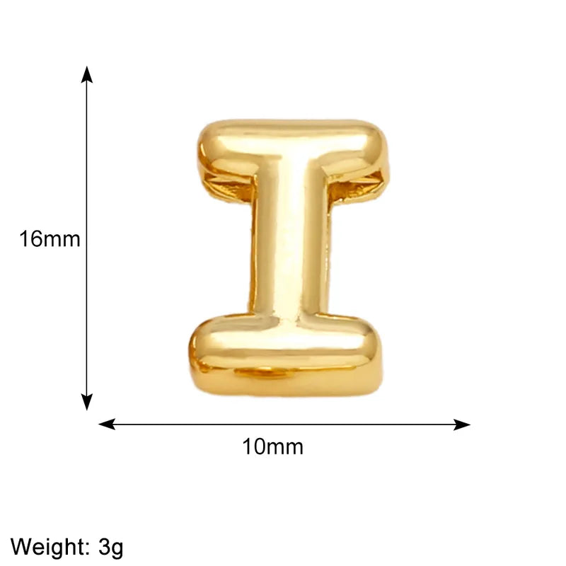 Golden Initials Charms