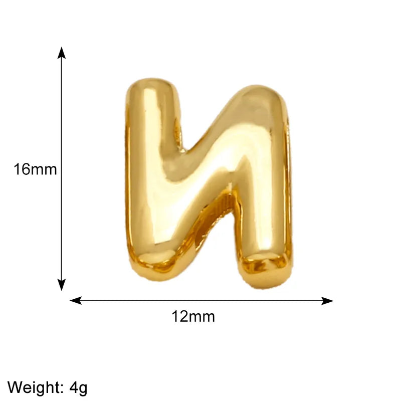 Golden Initials Charms