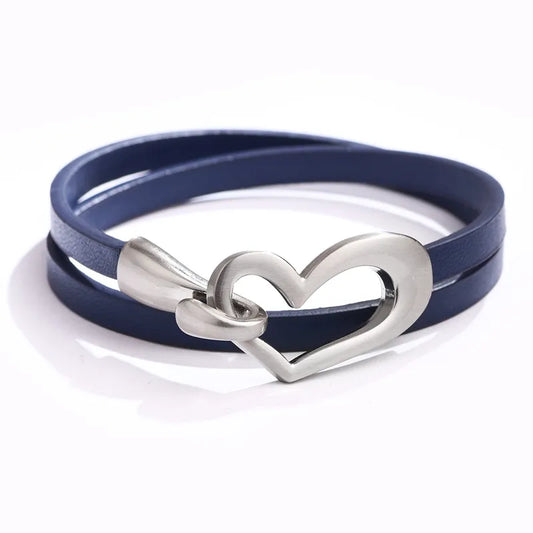 Lovique Twin-Strap Heart Bracelet