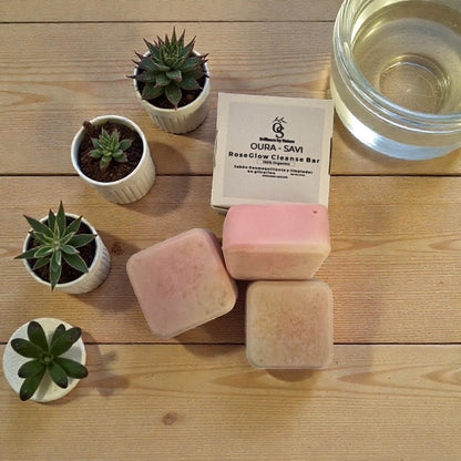 RoseGlow Cleanse Bar Versión Glicerina