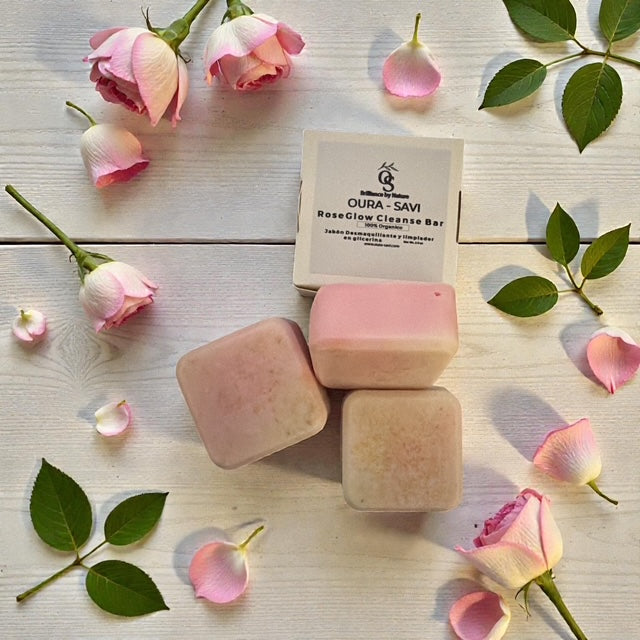 RoseGlow Cleanse Bar Versión Glicerina