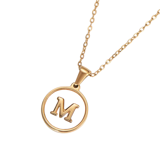 AuraCharm Letter Necklace