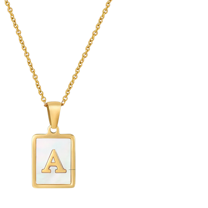 AuraCharm Letter Necklace