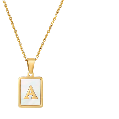 AuraCharm Letter Necklace