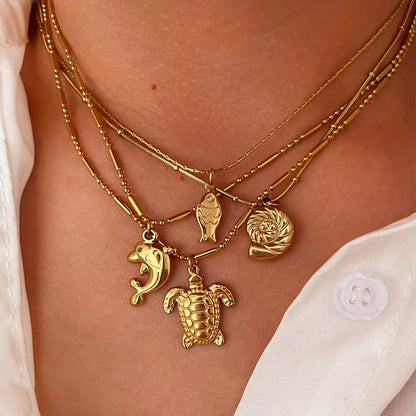 Ocean Whispers Pendant Necklace