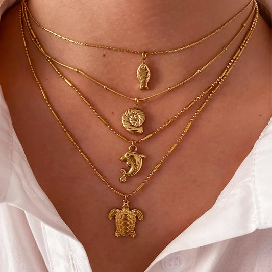 Ocean Whispers Pendant Necklace