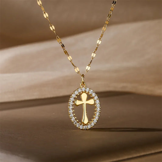 Tranquil Cross Necklace