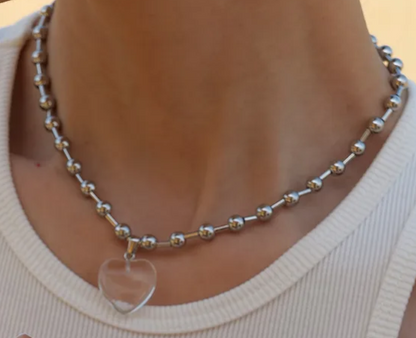 Heartfelt Vibes Ball Chain Necklace