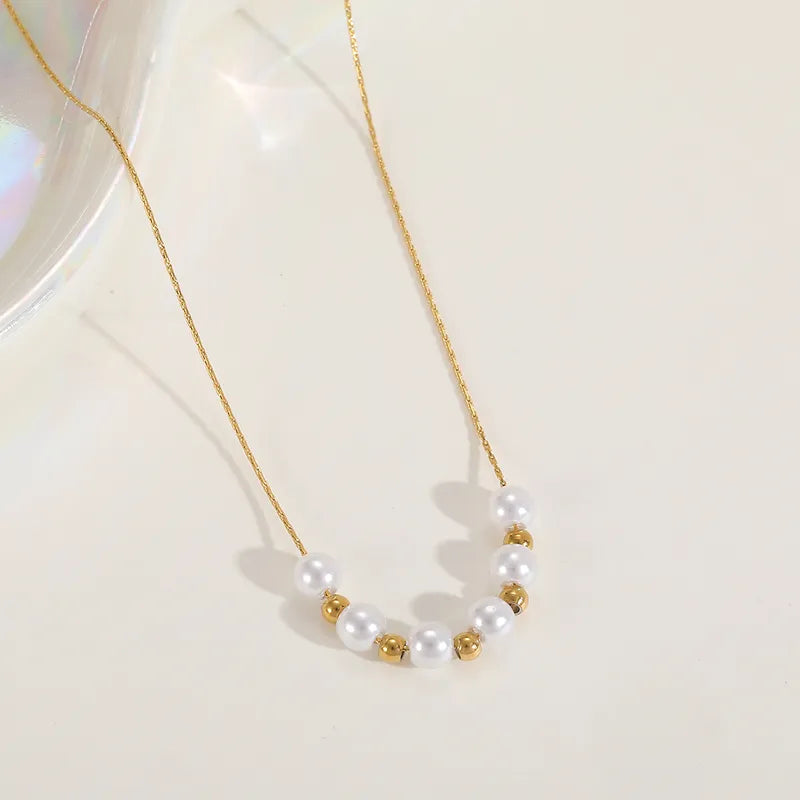 Golden Pearl Reverie Necklace