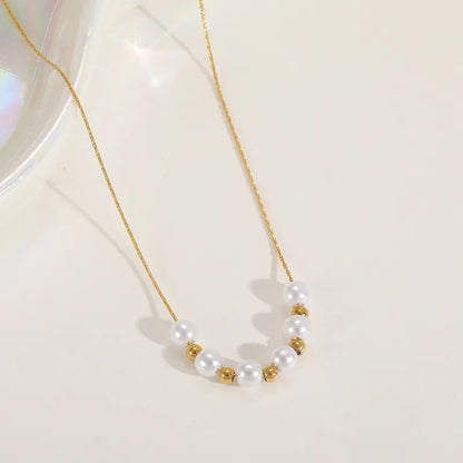Golden Pearl Reverie Necklace