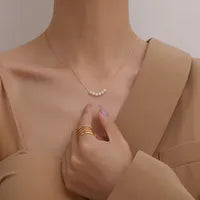 Golden Pearl Reverie Necklace