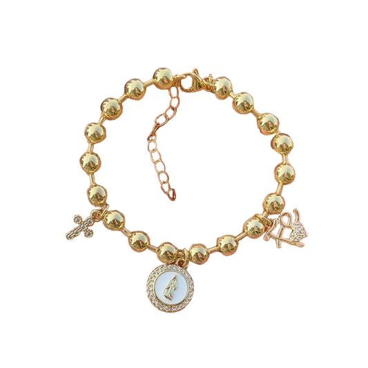 Eternal Faith Ball Chain Bracelet